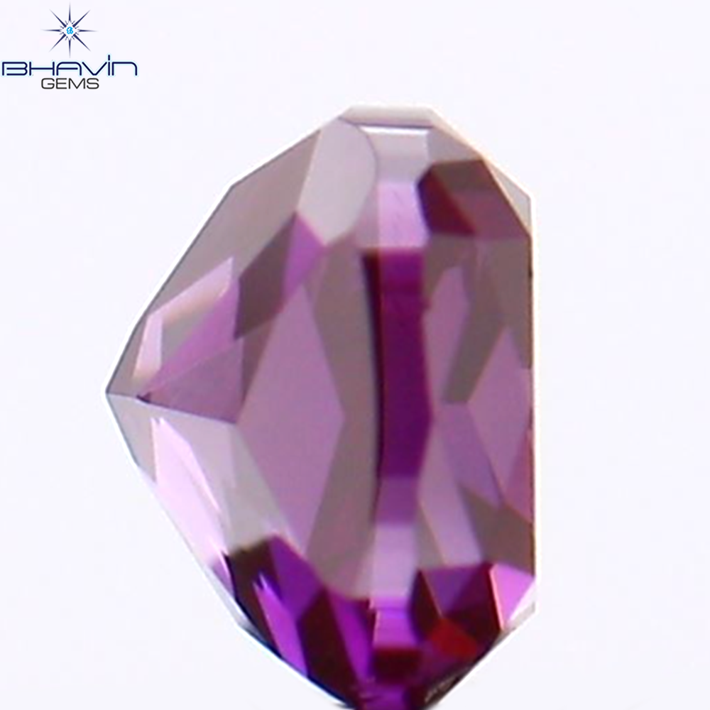 0.21 CT クッション シェイプ ナチュラル ルース ダイヤモンド 強化ピンク色 SI1 クラリティ (3.29 MM)