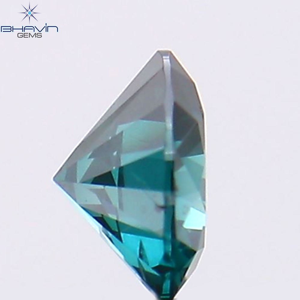 0.30 CT Natural Round Diamond Enhanced Blue Color Clarity SI1 (4.25 MM)