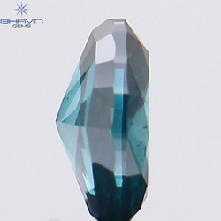 0.19 CT オーバル シェイプ ナチュラル ダイヤモンド ブルー カラー SI1 クラリティ (4.30 MM)
