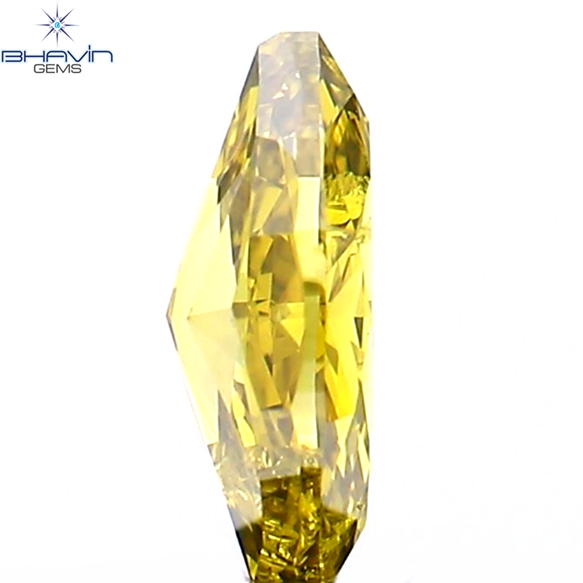 0.11 CT マーキス シェイプ ナチュラル ダイヤモンド グリーンがかったブルー カラー VVS1 クラリティ (4.91 MM)