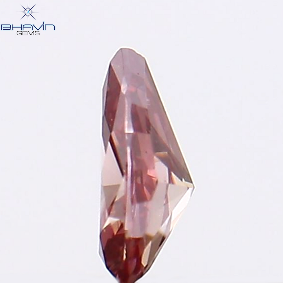 0.08 CT Natural Pear Diamond Enhanced Pink Color Clarity VS1 (3.58 MM)