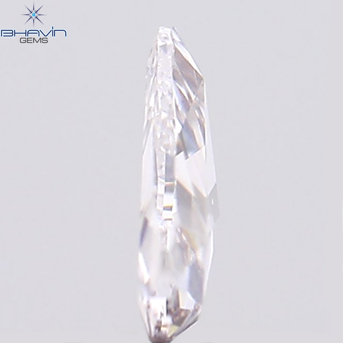 0.11 CT ハート シェイプ ナチュラル ダイヤモンド ピンク色 SI2 クラリティ (2.69 MM)