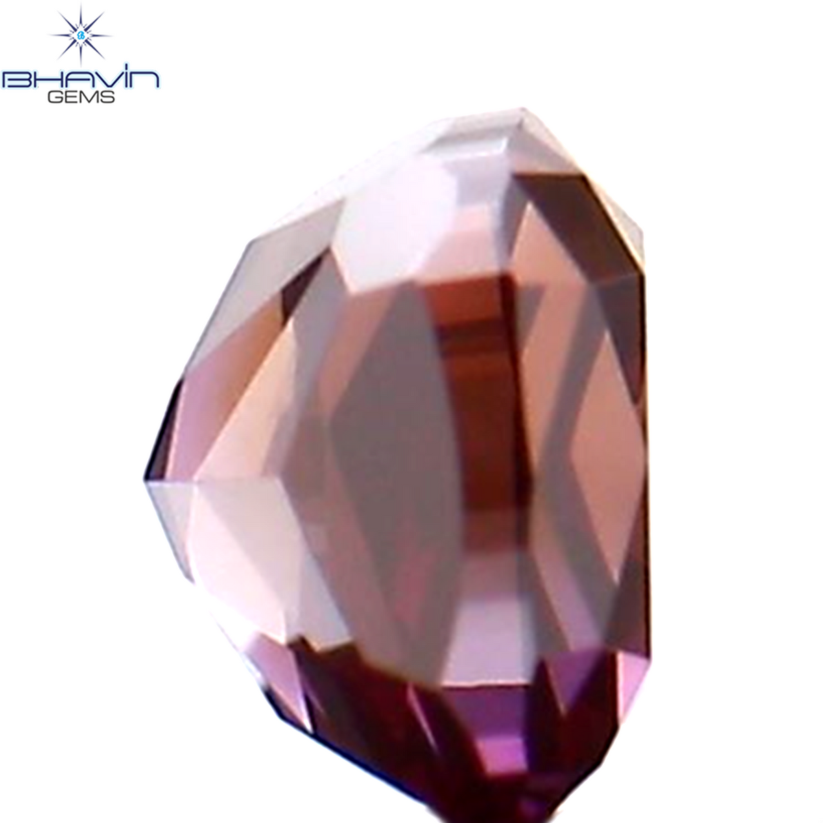 0.19 CT Natural Cushion Diamond Enhanced Pink Color Clarity VS2 (3.05 MM)