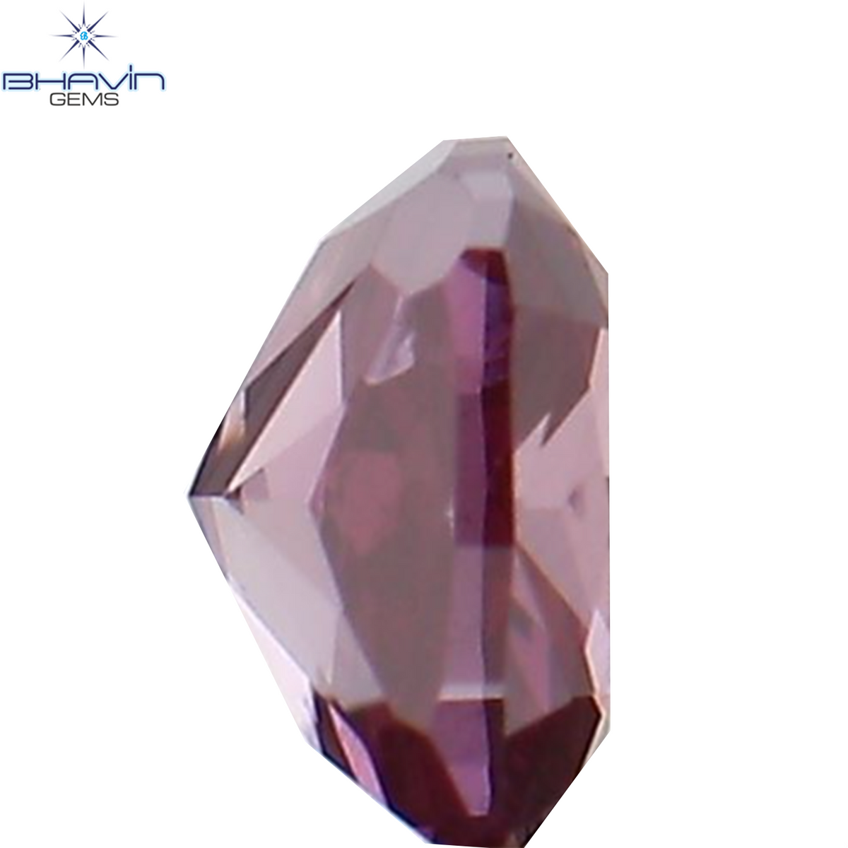 0.11 CT Natural Cushion Diamond Enhanced Pink Color Clarity SI1 (3.04 MM)