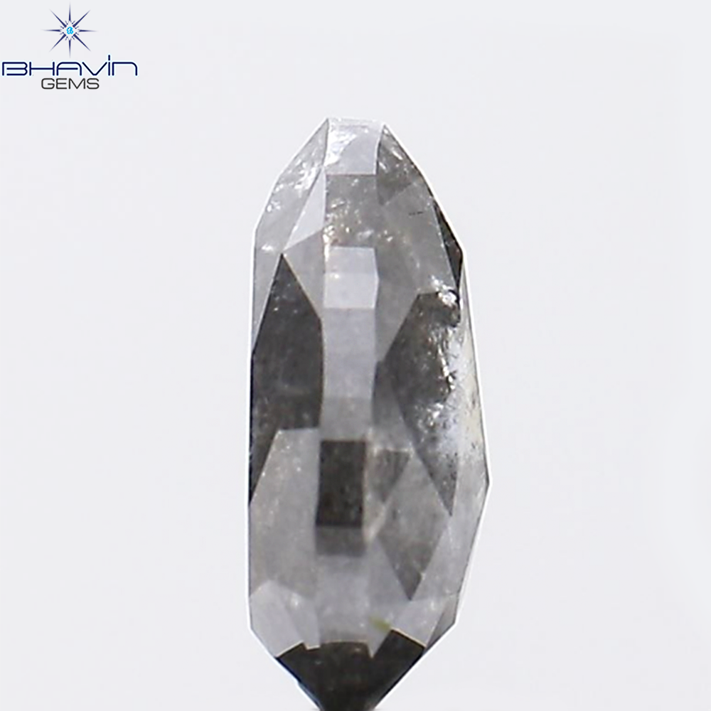 1.85 CT Natural Pear Diamond Salt And Pepper Color Clarity I3 (9.12 MM)
