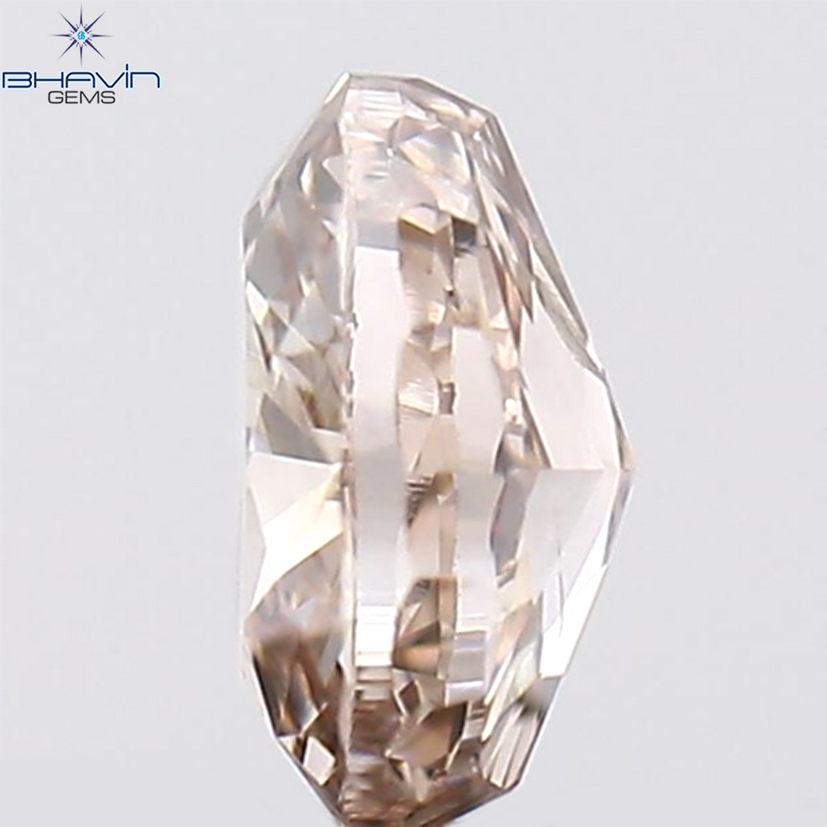 0.22 CT 楕円形 天然ダイヤモンド ピンク色 I1 クラリティ (4.28 MM)