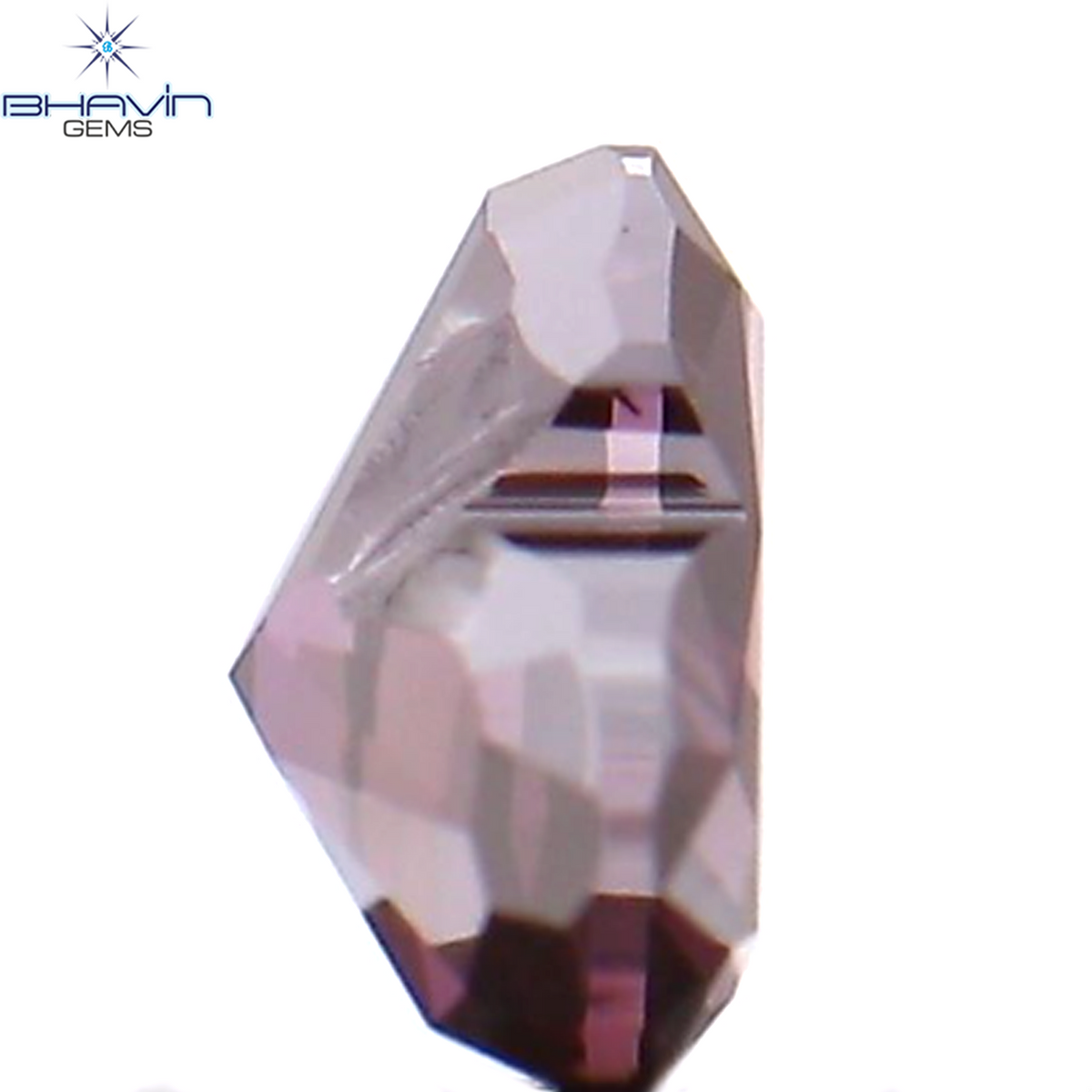 0.19 CT ハート シェイプ エンハンスト ピンク カラー ナチュラル ルース ダイヤモンド SI1 クラリティ (3.54 MM)