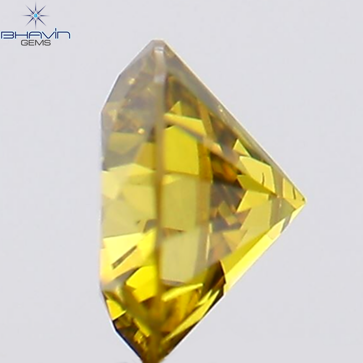 0.18 CT ラウンド シェイプ ナチュラル ダイヤモンド オレンジ色 VS2 クラリティ (3.66 MM)