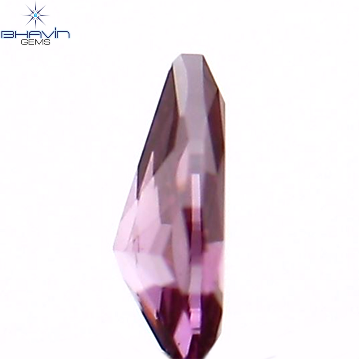 0.07 CT ペアシェイプ ナチュラル ダイヤモンド ピンク色 VS1 クラリティ (3.20 MM)