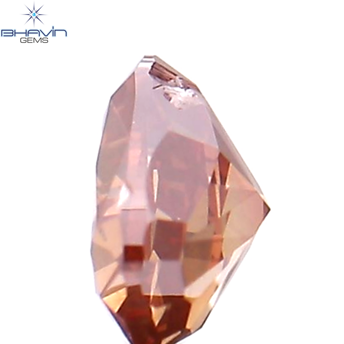 0.20 CT ハート シェイプ エンハンスト ピンク カラー ナチュラル ルース ダイヤモンド SI2 クラリティ (3.91 MM)