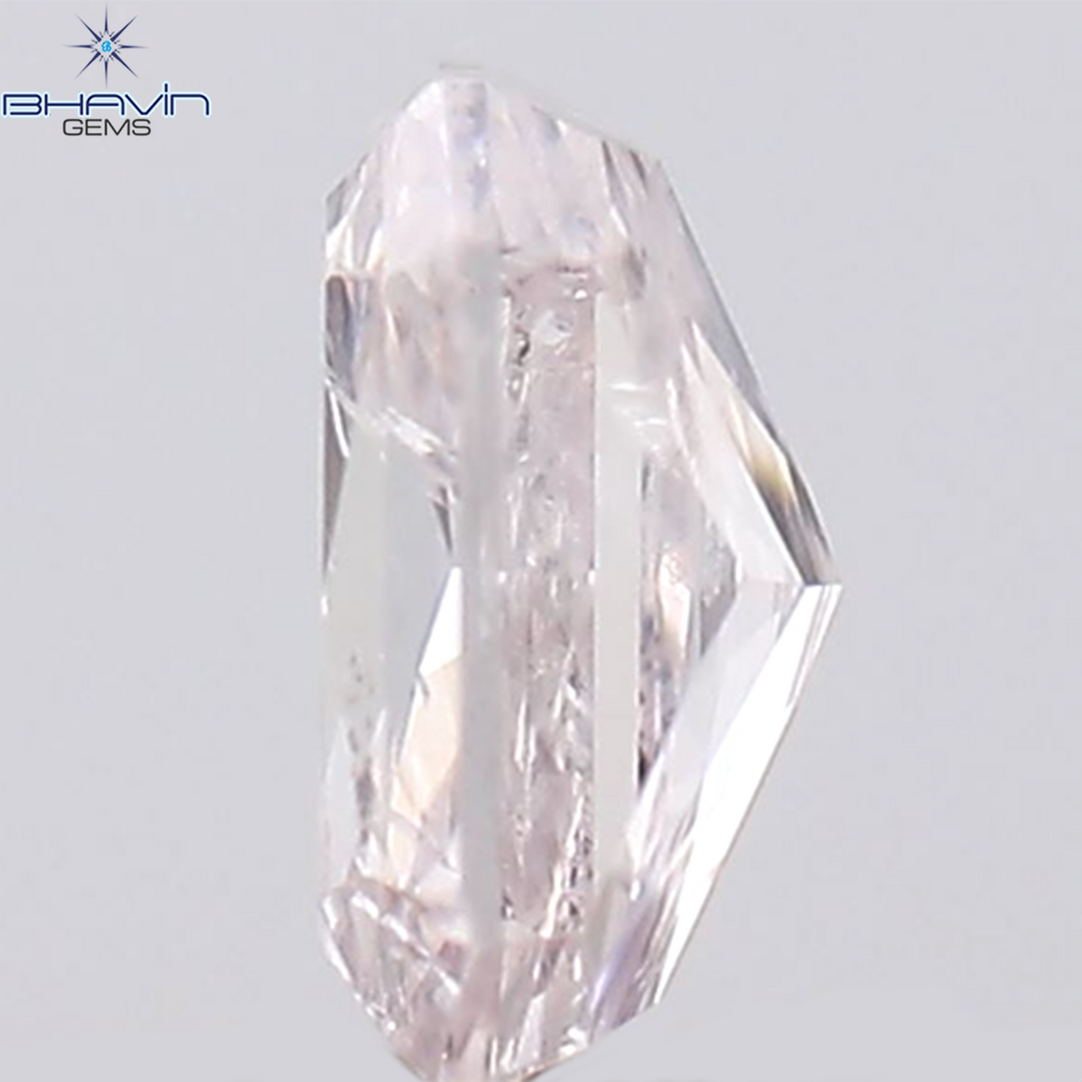 0.16 CT Natural Radiant Diamond Pink Color Clarity I1 (3.80 MM)