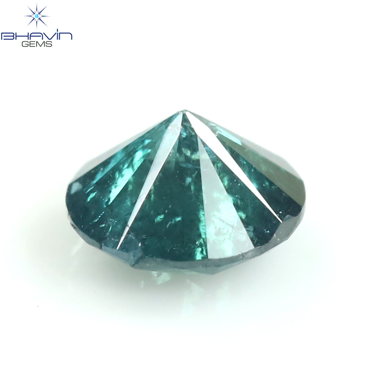 0.27 CT Natural Round Diamond Enhanced Blue Color Clarity I3 (4.10 MM)