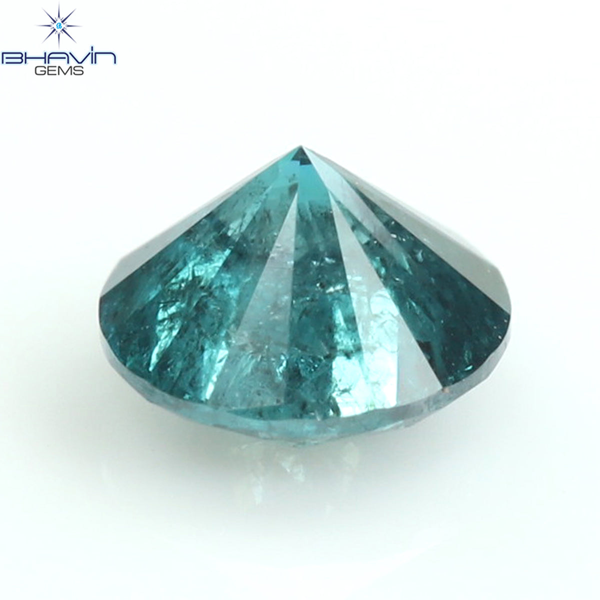 0.24 CT Natural Round Diamond Enhanced Blue Color Clarity I3 (3.85 MM)