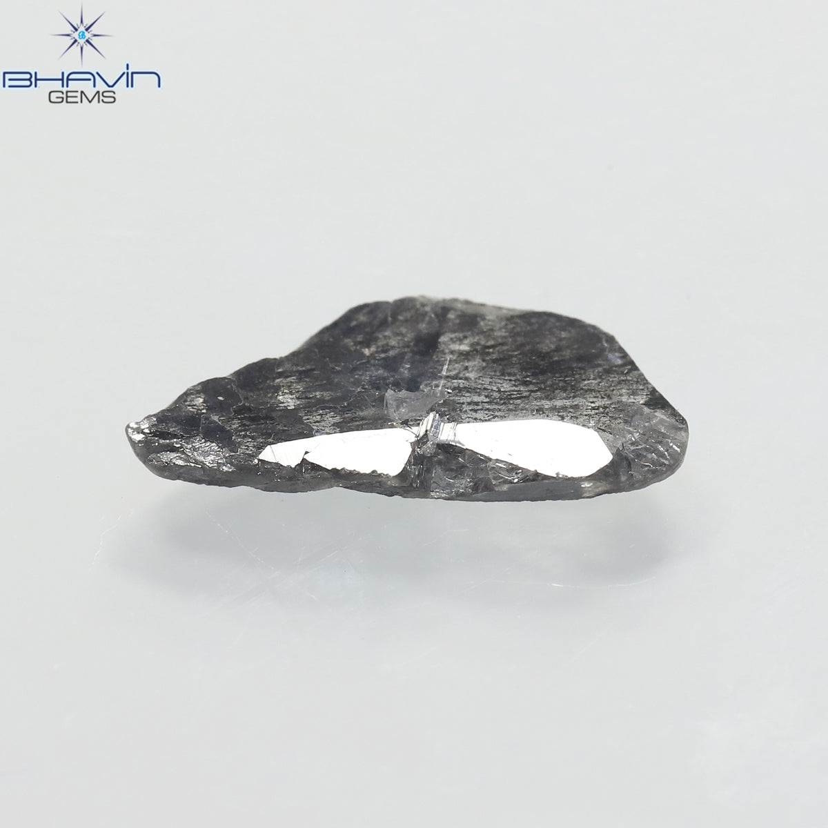 1.57 CT Slice Natural Diamond Salt And Pepper Color Clarity I3 (13.40 MM)