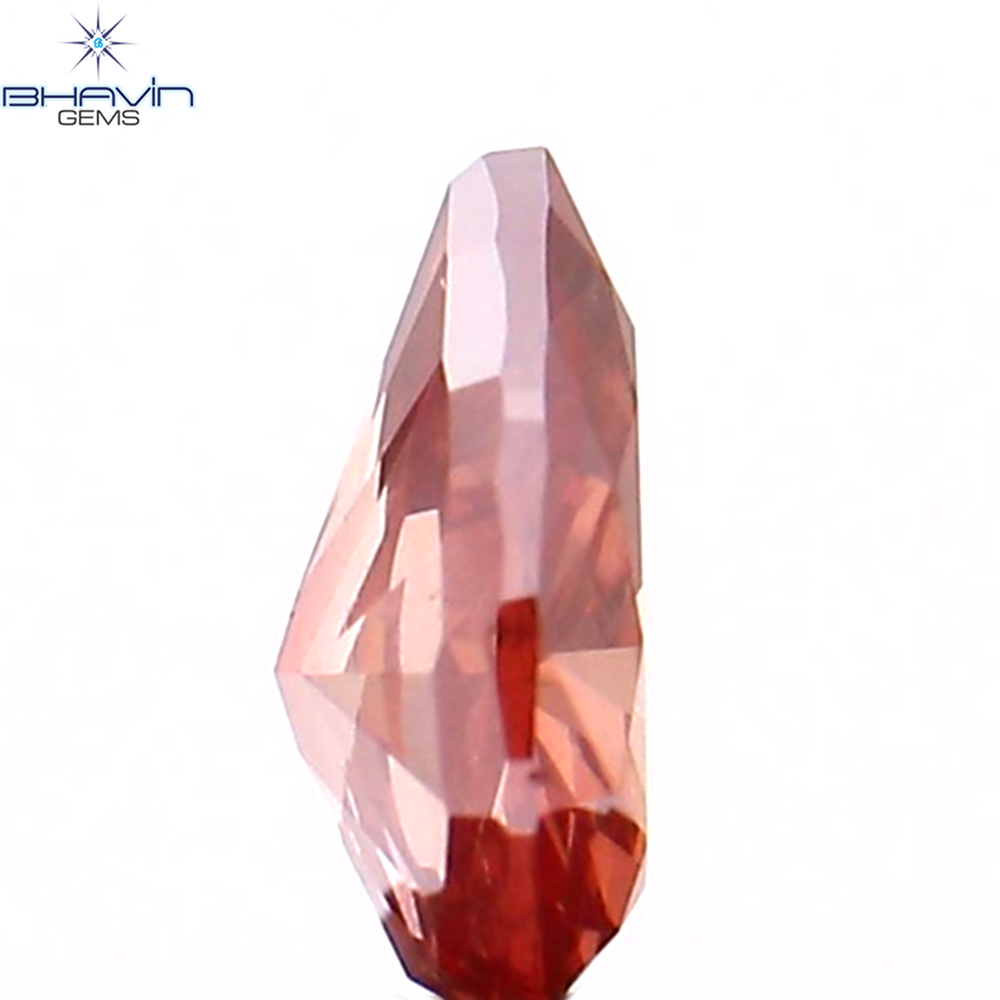 0.23 CT ペアシェイプ ナチュラル ダイヤモンド ピンク色 VS2 クラリティ (4.72 MM)