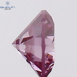 0.17 CT ラウンド シェイプ ナチュラル ダイヤモンド ピンク色 SI1 クラリティ (3.46 MM)