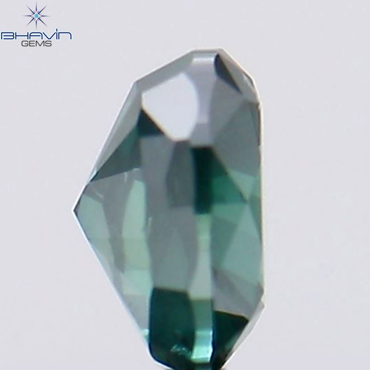 0.30 CT ハート シェイプ ナチュラル ダイヤモンド ブルー カラー SI2 クラリティ (4.34 MM)