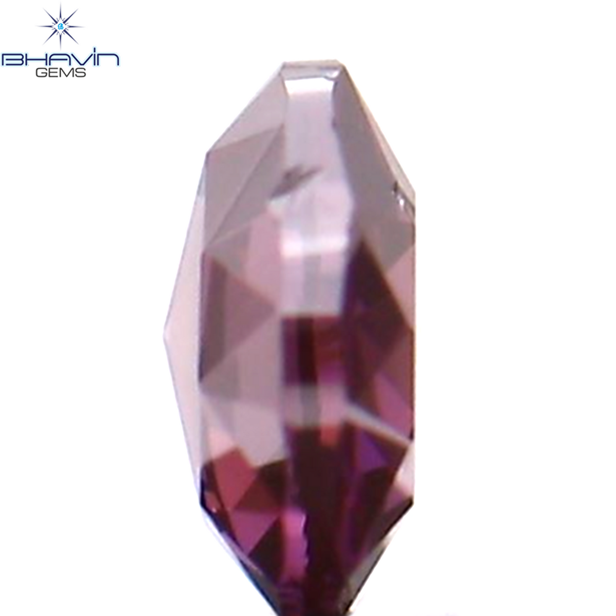 0.13 CT Natural Round Rose Cut Diamond Enhanced Pink Color Clarity SI2 (3.30 MM)