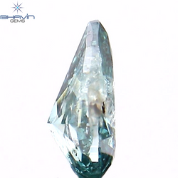 0.22 CT Pear Shape Natural Diamond Blue Color I1 Clarity (4.80 MM)