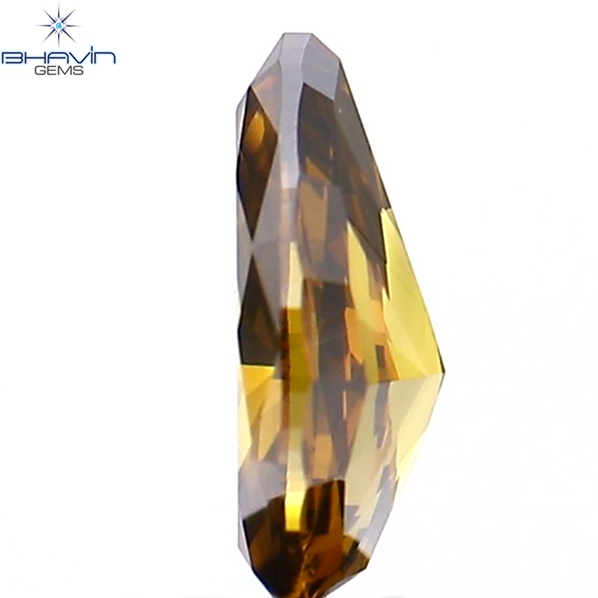 0.08 CT ペアシェイプ ナチュラル ダイヤモンド 強化グリーン カラー VS1 クラリティ (4.05 MM)
