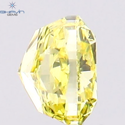 0.32 CT Cushion Shape Natural Diamond Yellow Color VS1 Clarity (3.80 MM)