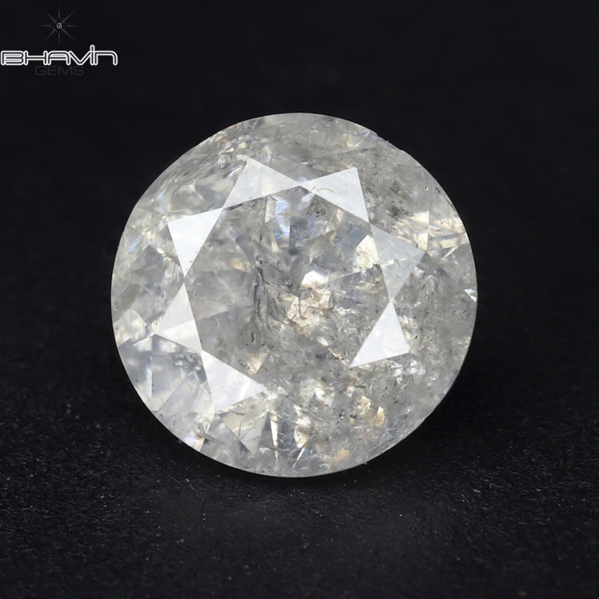 0.56 CT ラウンド シェイプ ナチュラル ダイヤモンド ホワイト カラー I3 クラリティ (5.15 MM)