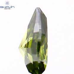0.28 CT Pear Shape Natural Diamond Green Color SI1 Clarity (5.19 MM)