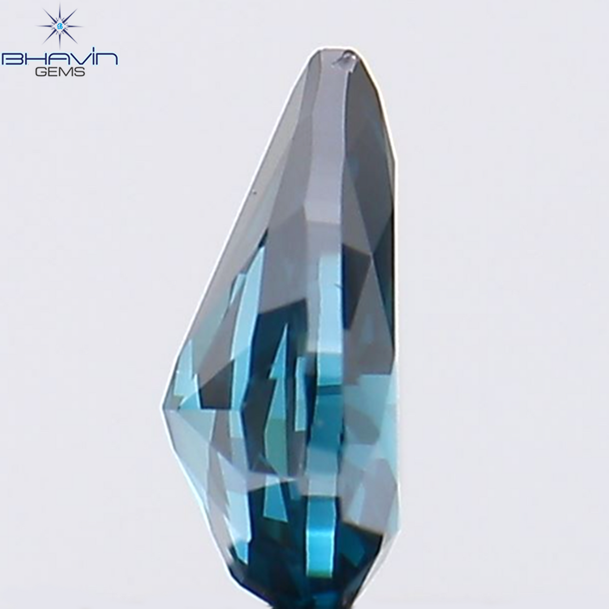 0.24 CT Natural Pear Diamond Enhanced Blue Color Clarity VS2 (4.93 MM)
