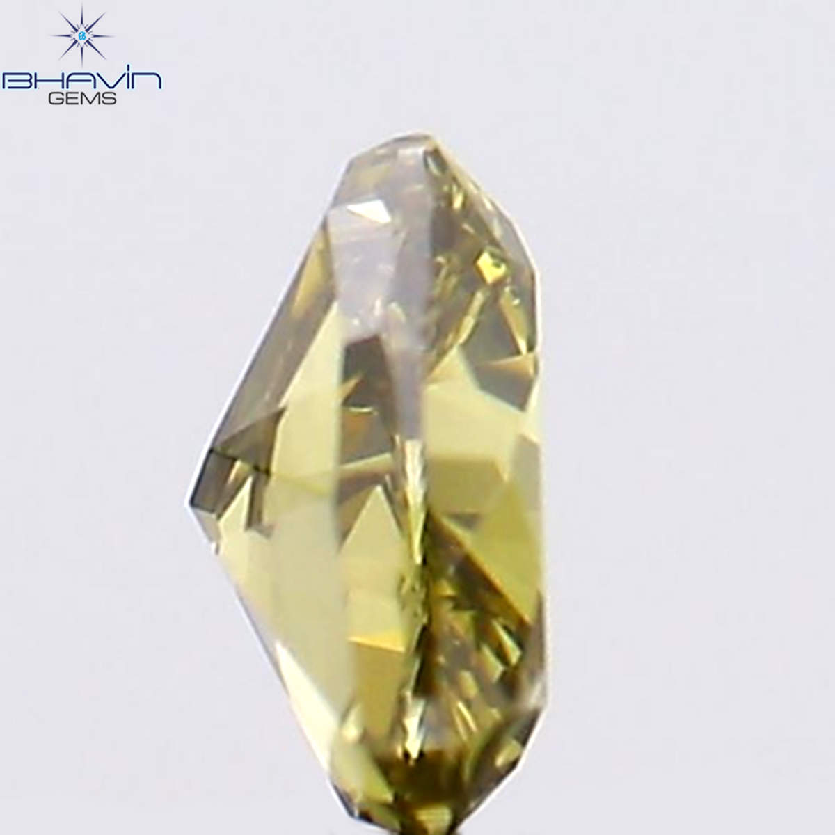 0.16 CT Natural Heart Diamond Green Color Clarity VS1 (3.55 MM)