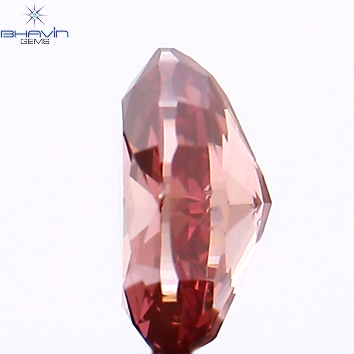 0.21 CT Natural Oval Diamond Enhanced Pink Color Clarity VS2 (4.37 MM)