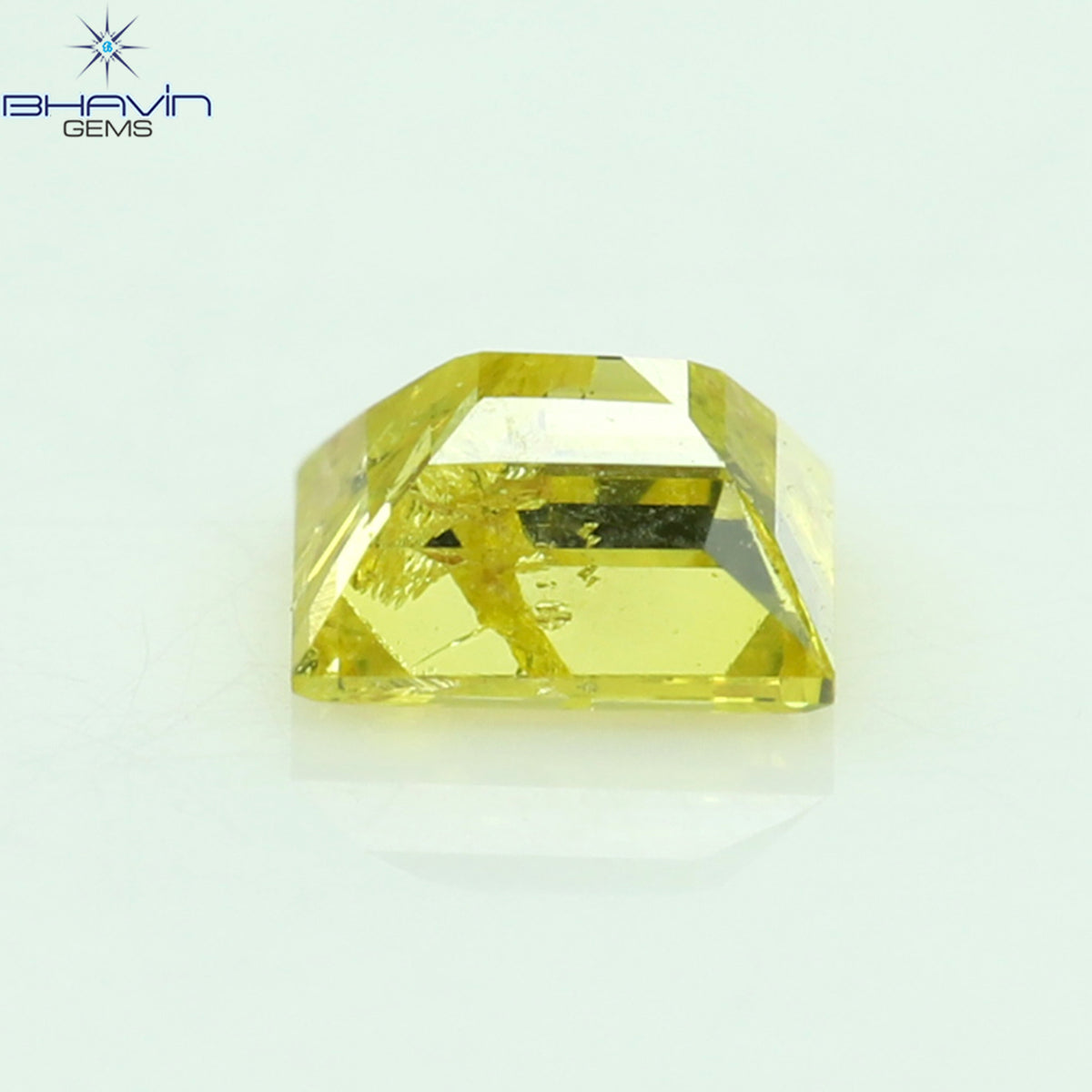 0.15 CT Natural Square Cut Diamond Enhanced Yellow Color Clarity SI2 (2.86 MM)