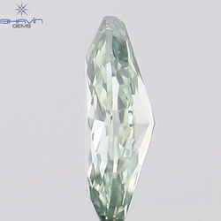 0.10 CT Marquise Shape Natural Diamond Bluish Green Color VS1 Clarity (4.52 MM)