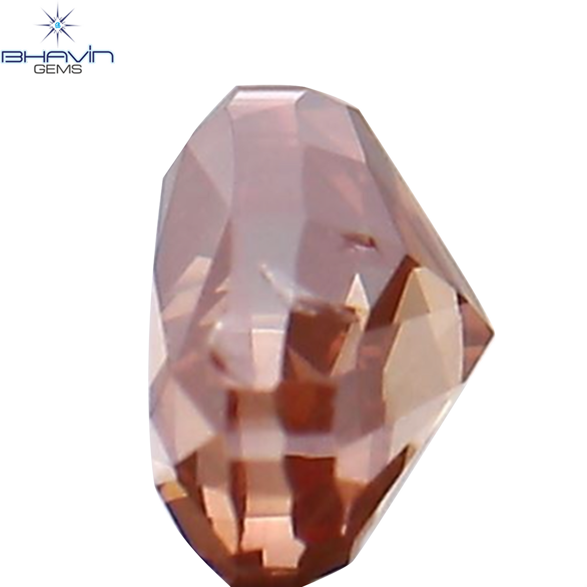 0.13 CT ハートシェイプ 天然ダイヤモンド 強化ピンク色 SI1 クラリティ (2.86 MM)