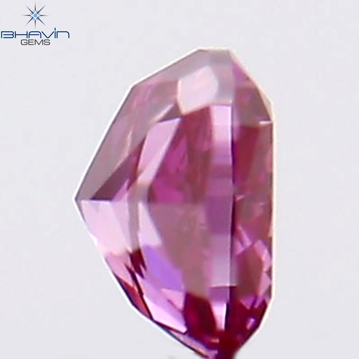 0.09 CT Natural Cushion Diamond Enhanced Pink Color Clarity VS1 (2.50 MM)