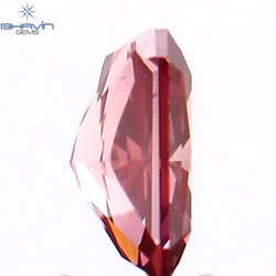 0.15 CT ラディアント シェイプ ナチュラル ダイヤモンド ピンク色 VS1 クラリティ (3.69 MM)