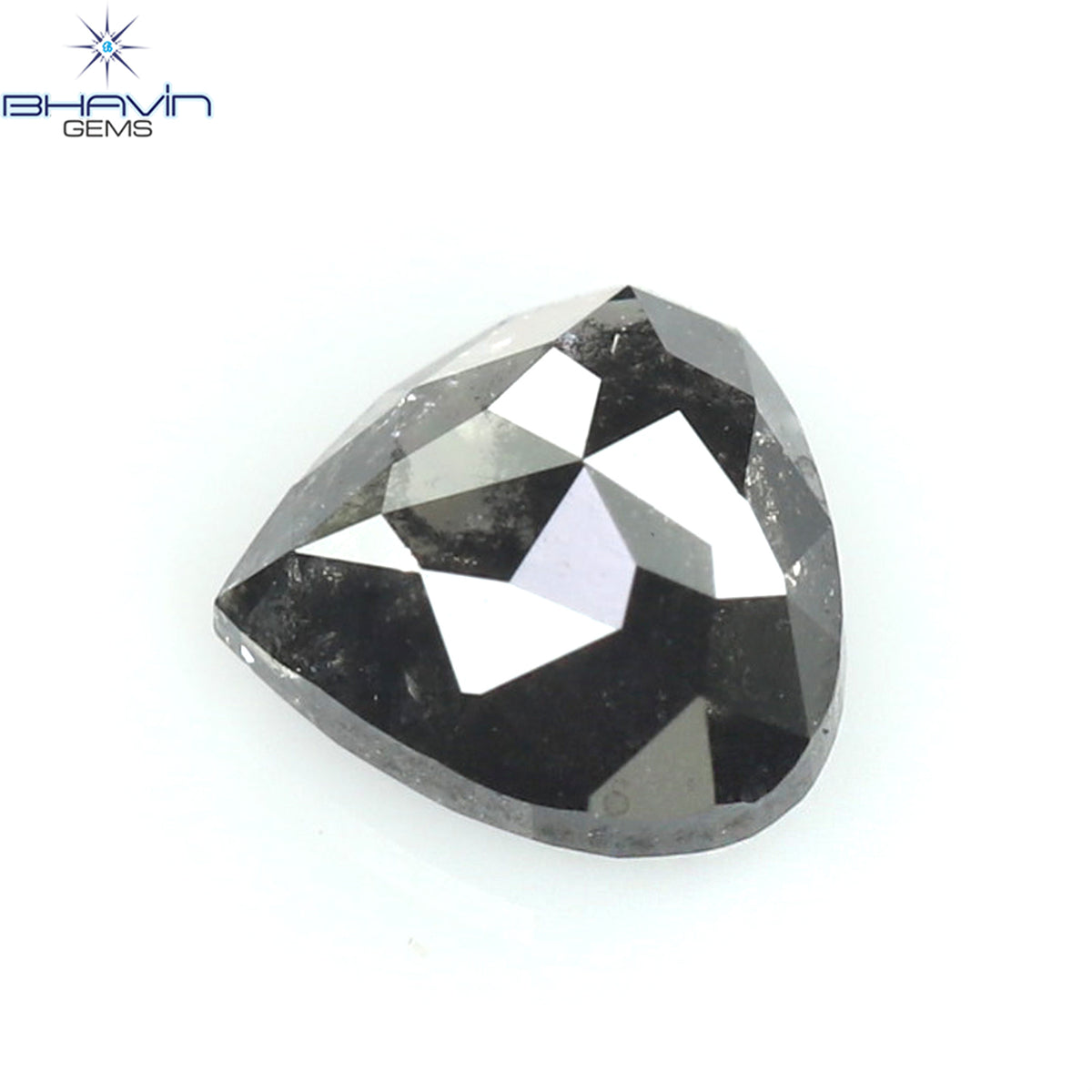 0.29 CT ハート シェイプ ナチュラル ダイヤモンド ソルト アンド ペッパー カラー I3 クラリティ (4.08 MM)