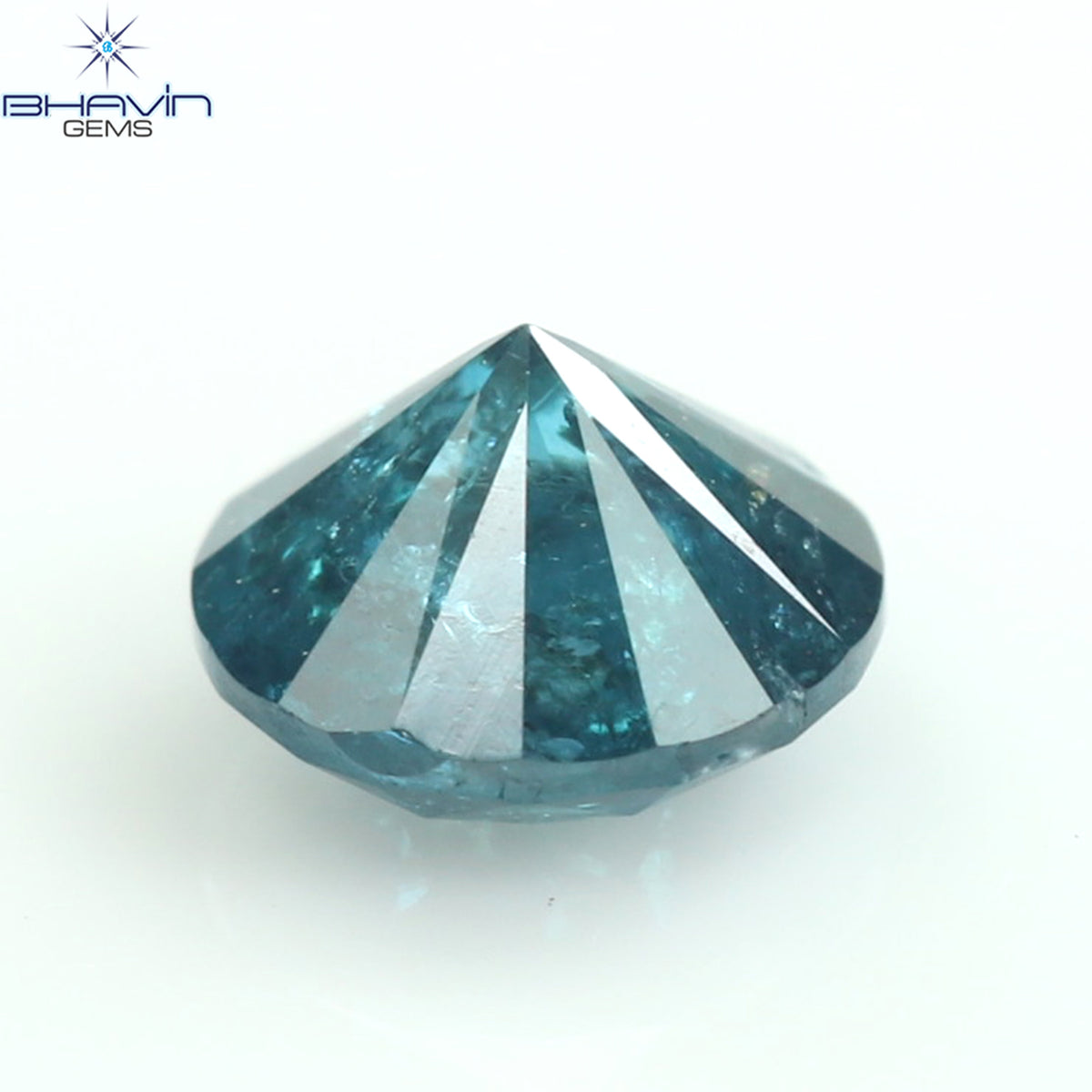 0.30 CT ラウンド ダイヤモンド ナチュラル ルース ダイヤモンド ブルー カラー I3 クラリティ (4.06 MM)