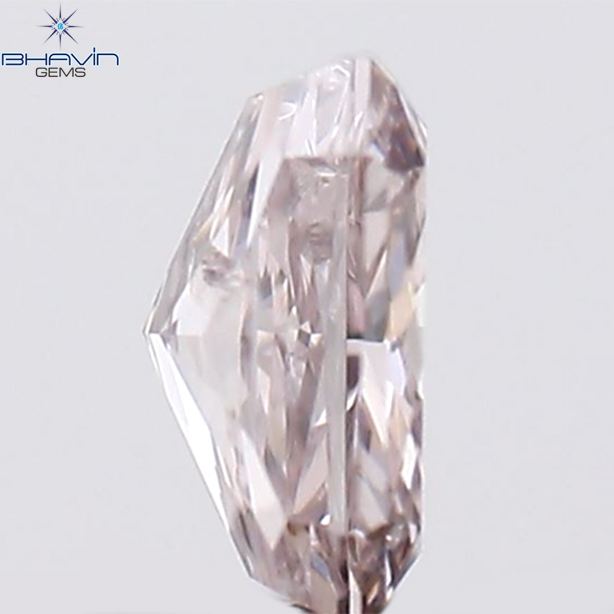 0.14 CT Natural Radiant Diamond Pink Color Clarity SI2 (3.55 MM)