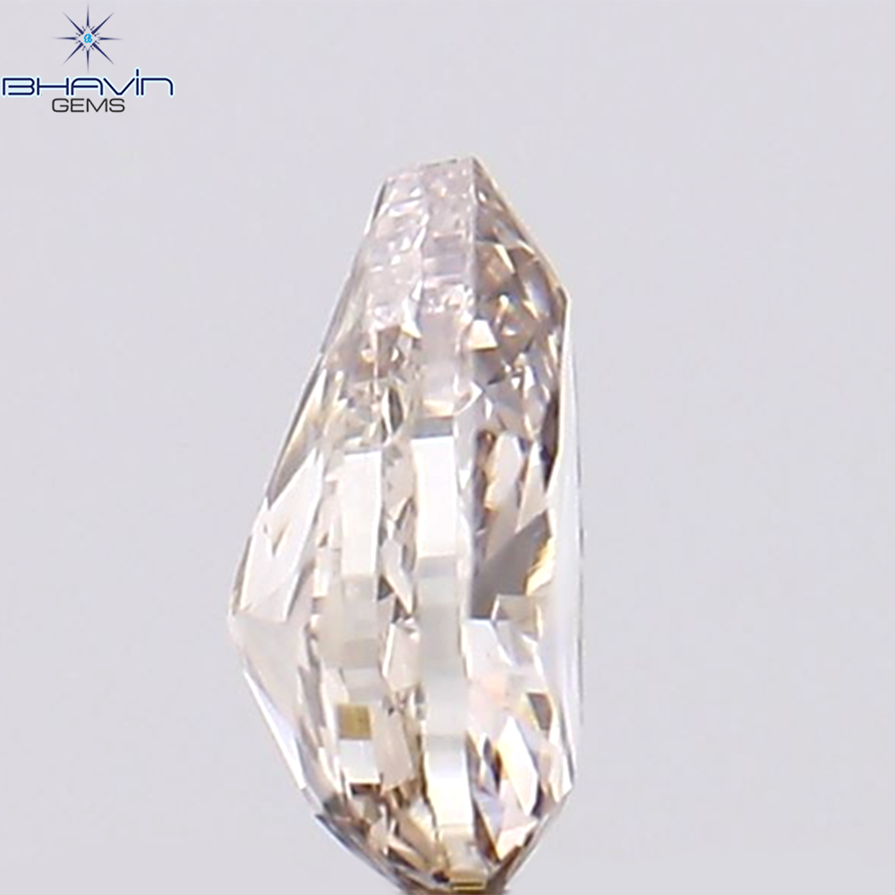 0.17 CT Natural Pear Diamond Pink Color Clarity VS1 (4.06 MM)