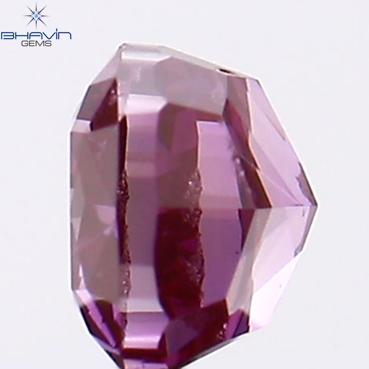 0.07 CT クッション シェイプ ナチュラル ルース ダイヤモンド 強化ピンク色 VS2 クラリティ (2.36 MM)