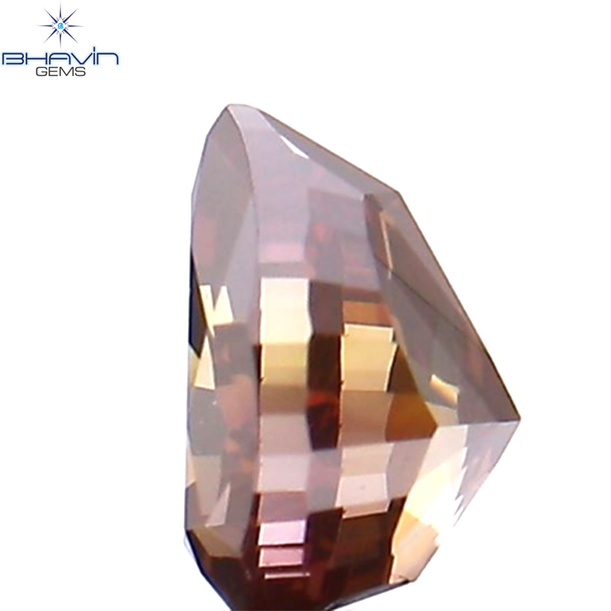 0.25 CT Natural Pear Diamond Enhanced Pink Color Clarity VS1 (4.05 MM)