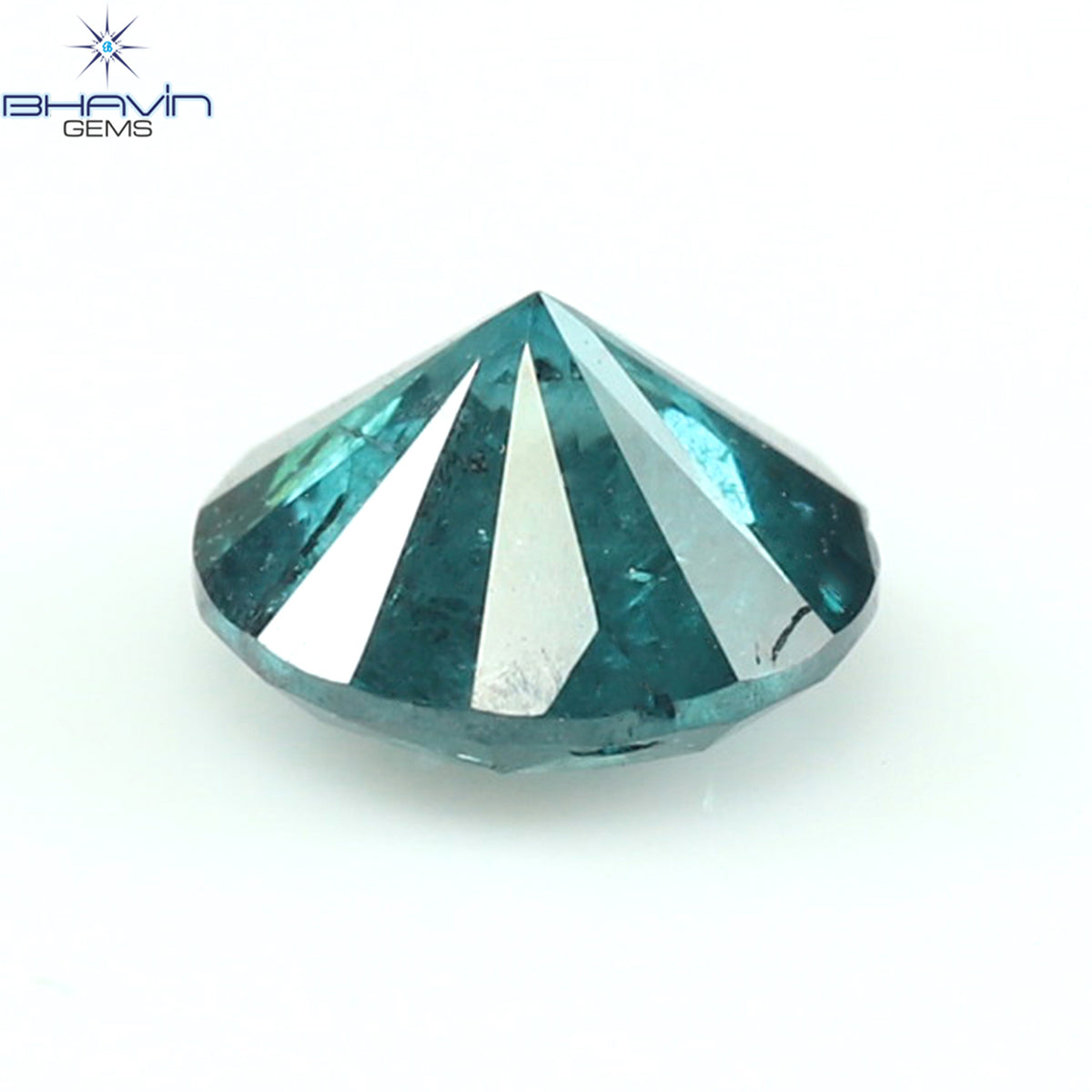 0.45 CT ラウンド ダイヤモンド ナチュラル ルース ダイヤモンド ブルー カラー I3 クラリティ (4.75 MM)