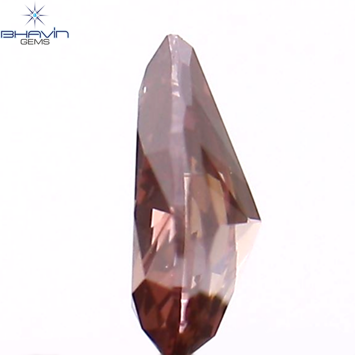 0.09 CT ペアシェイプ ナチュラル ダイヤモンド ピンク色 VS1 クラリティ (3.45 MM)