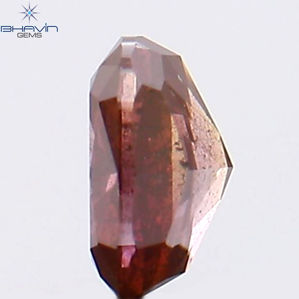 0.22 CT クッション シェイプ ナチュラル ルース ダイヤモンド ピンク カラー I1 クラリティ (3.98 MM)