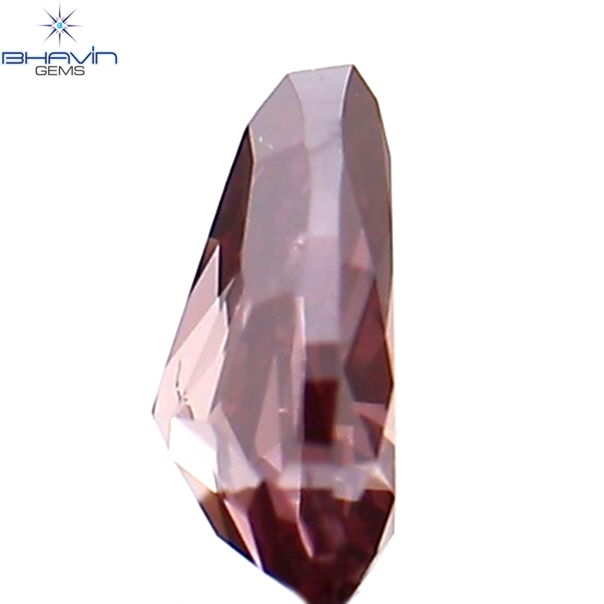 0.14 CT ペアシェイプ ナチュラル ダイヤモンド ピンク色 VS1 クラリティ (3.90 MM)