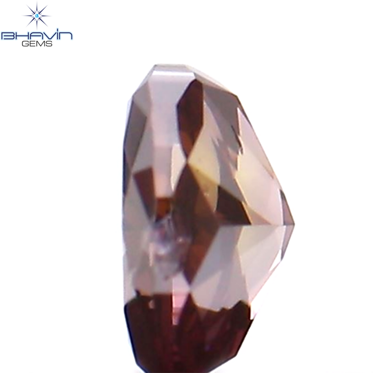 0.17 CT Natural Oval Diamond Enhanced Pink Color Clarity VS2 (3.58 MM)