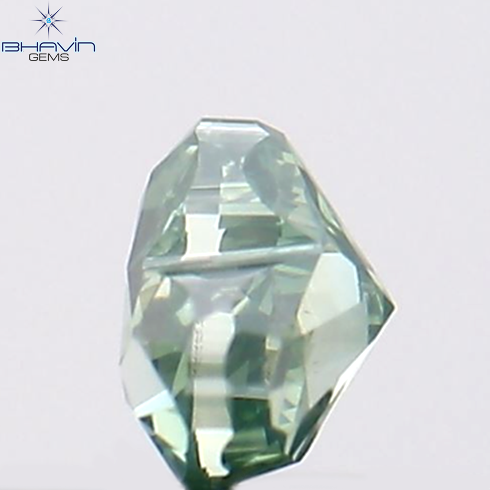 0.15 CT Natural Heart Diamond Enhanced Green Color Clarity VS1 (3.26 MM)