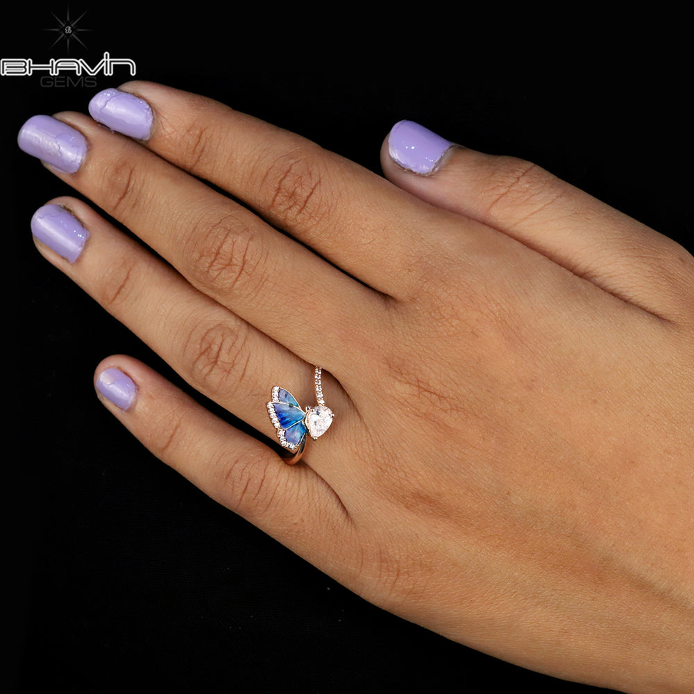 Round Diamond White Diamond Natural Diamond Ring Gold Ring Engagement Ring