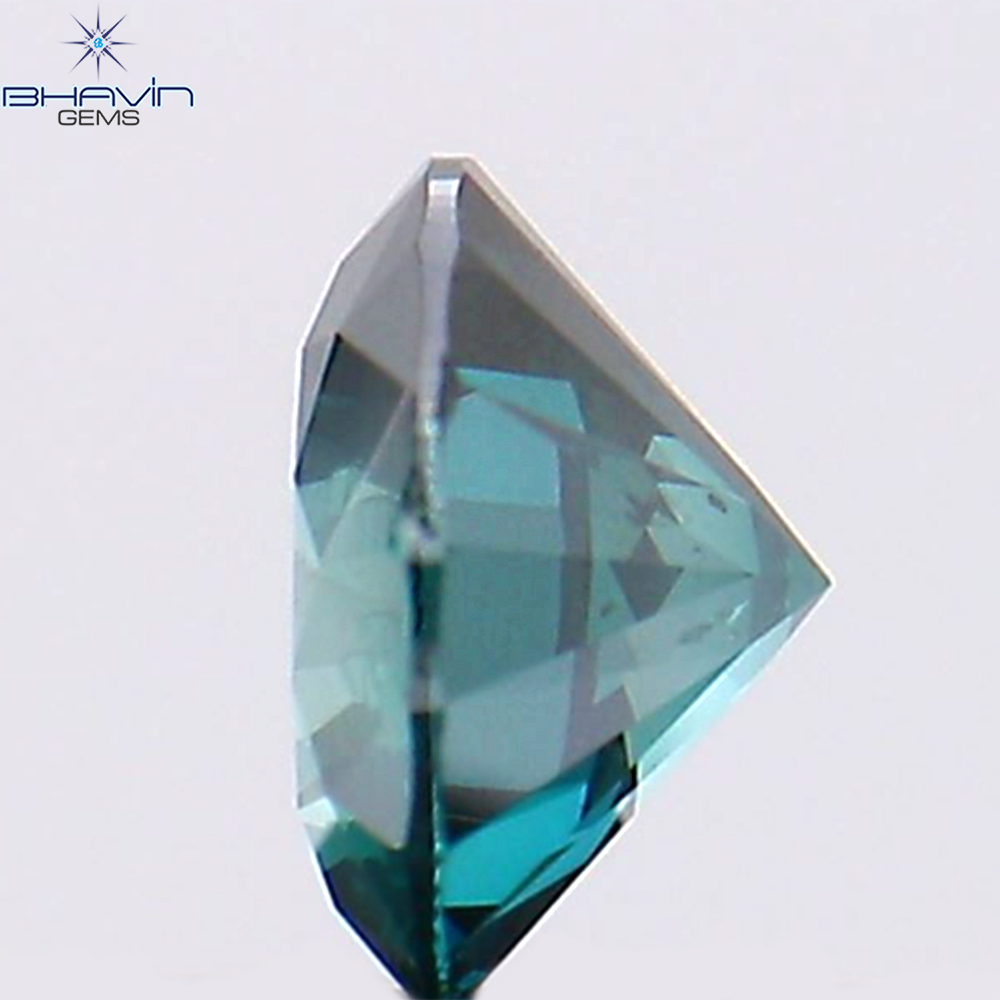 0.31 CT Natural Round Diamond Enhanced Blue Color Clarity VS2 (4.30 MM)