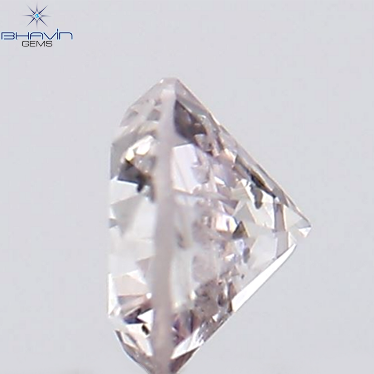 0.15 CT ラウンド シェイプ ナチュラル ダイヤモンド ピンク色 SI2 クラリティ (3.32 MM)